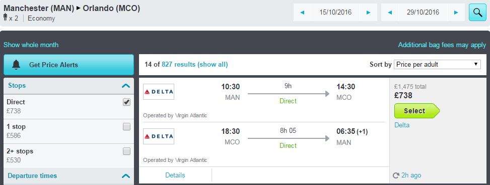 Cheap flights from Manchester to Orlando International at Skyscanner