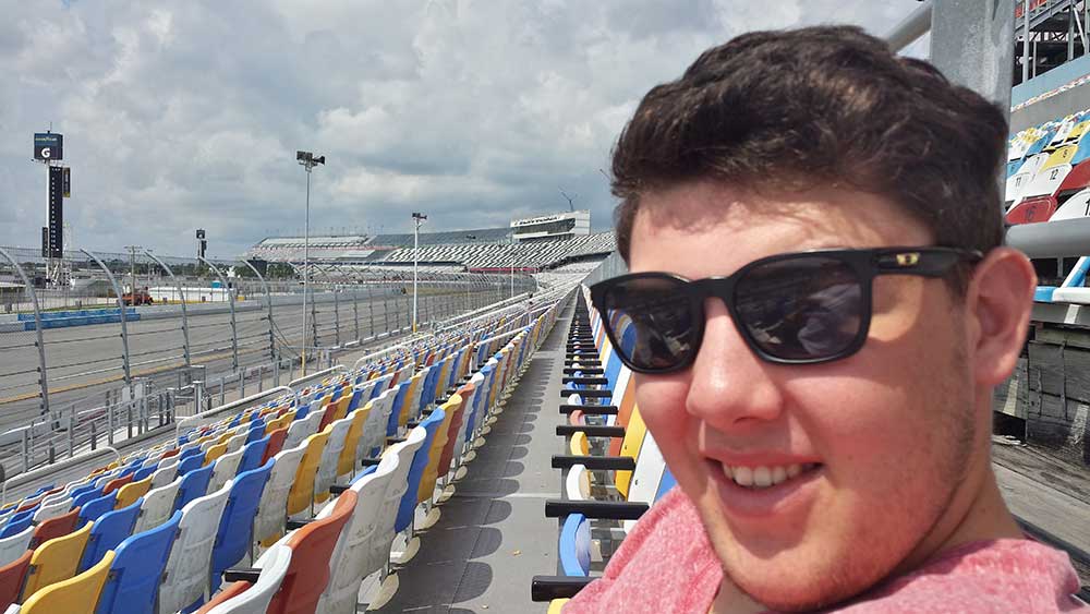 Dan at Daytona International Speedway Florida