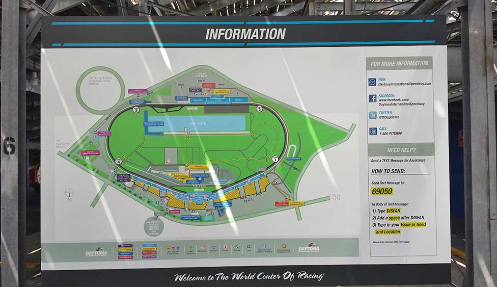Daytona International Speedway Circuit map